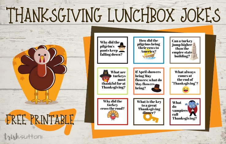 Thanksgiving Jokes | Free Printable Lunchbox Jokes