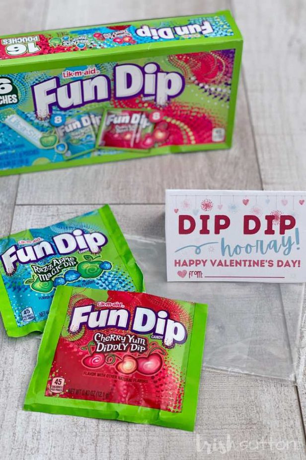 Fun Dip Kid's Valentine Free Printable | Dip Dip Hooray Note