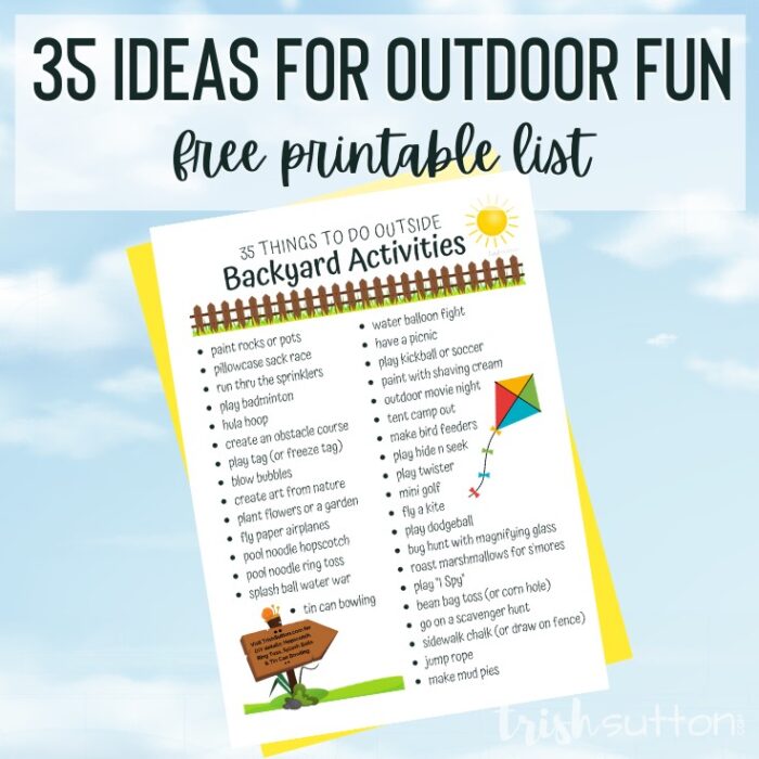 Backyard Activities | 35 Things To Do Outside