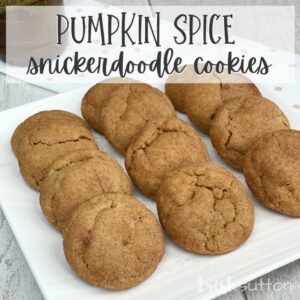 This recipe is an autumn must try! These chewy Pumpkin Spice Snickerdoodle Cookies are absolutely magical.