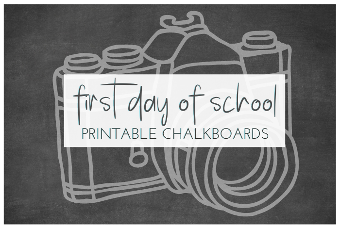 FREE Back to School Printable Chalkboard Signs for First Day of School -  Mama Cheaps®
