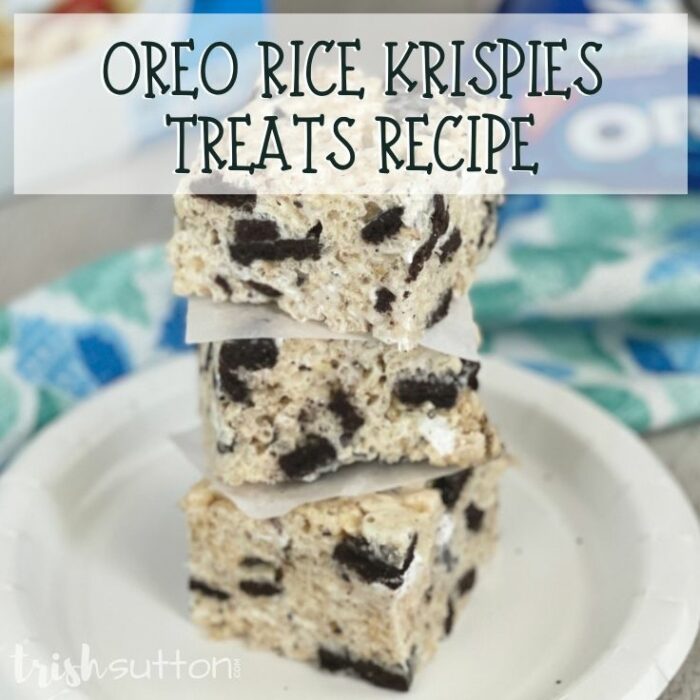Oreo Rice Krispies Treats Recipe; TrishSutton.com