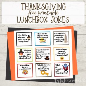 Free Printable Thanksgiving Jokes for Kids; TrishSutton.com