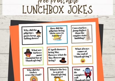 Free Printable Thanksgiving Jokes for Kids; TrishSutton.com