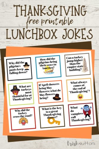 Thanksgiving Jokes | Free Printable Lunchbox Jokes